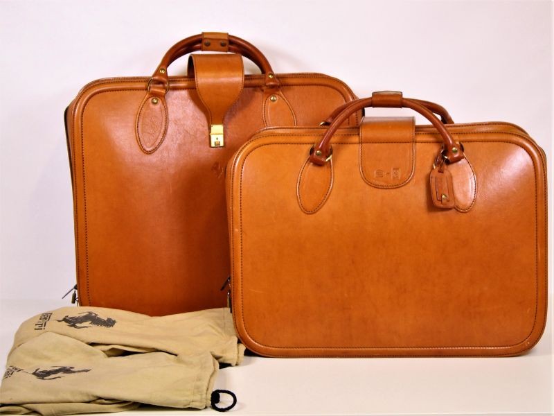2 FERRARI Vintage Testarossa Schedoni Suitcases (2) + hoezen